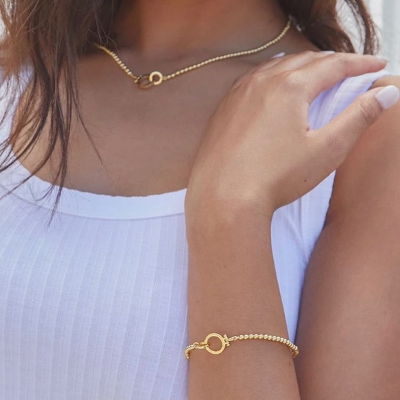 Gorjana Parker Bead Bracelet in gold - Picture 3 of 5